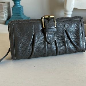 Gray Cole Haan clutch wallet